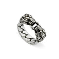 Double Gucci Tiger Head Chain Ring