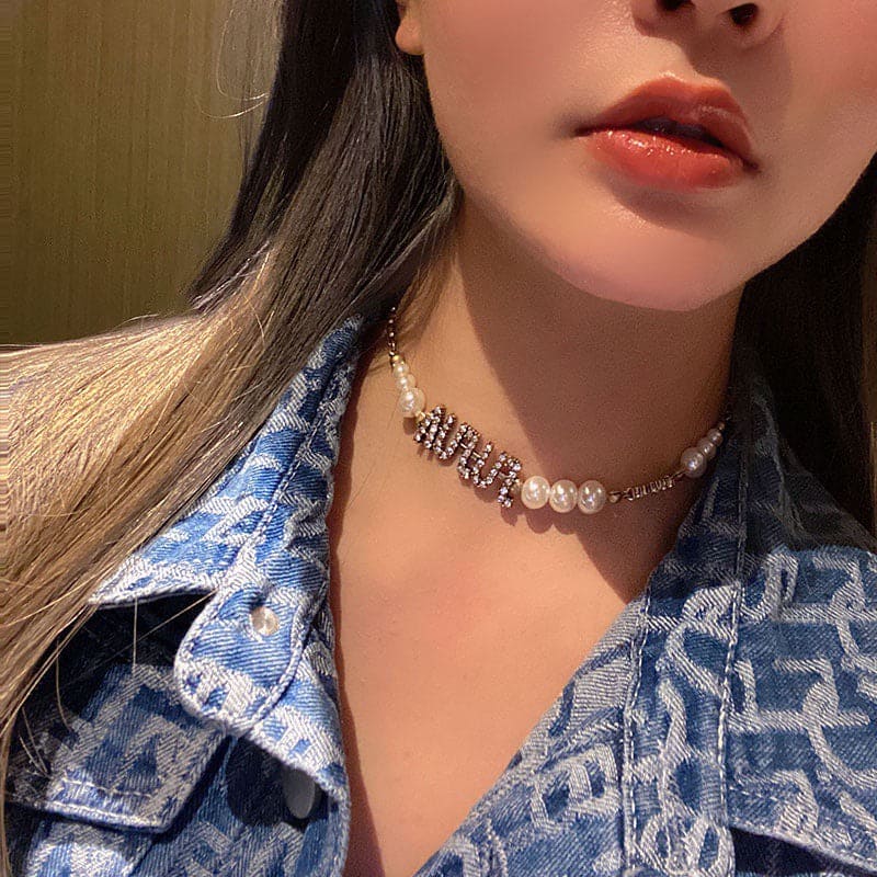 18K Dior Pearl & Crystal J'Adior Choker Necklace