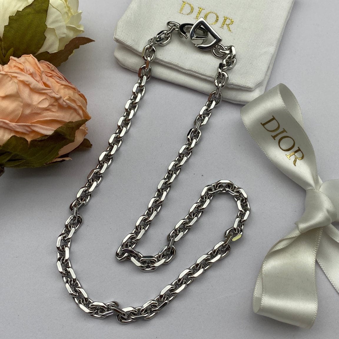 18K Dior Lock Necklace