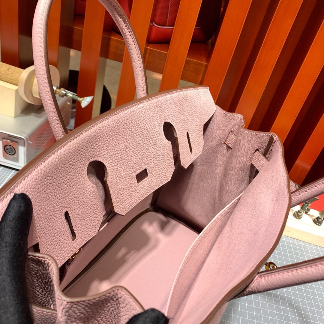 HERMES BIRKIN 30CM LIGHT PINK TOGO LEATHER GOLD HARDWARE