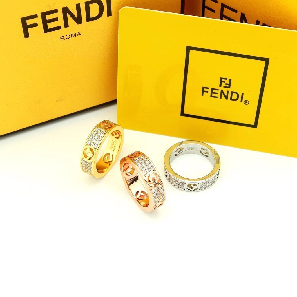 18K Fendi Is Yellow Gold Ring