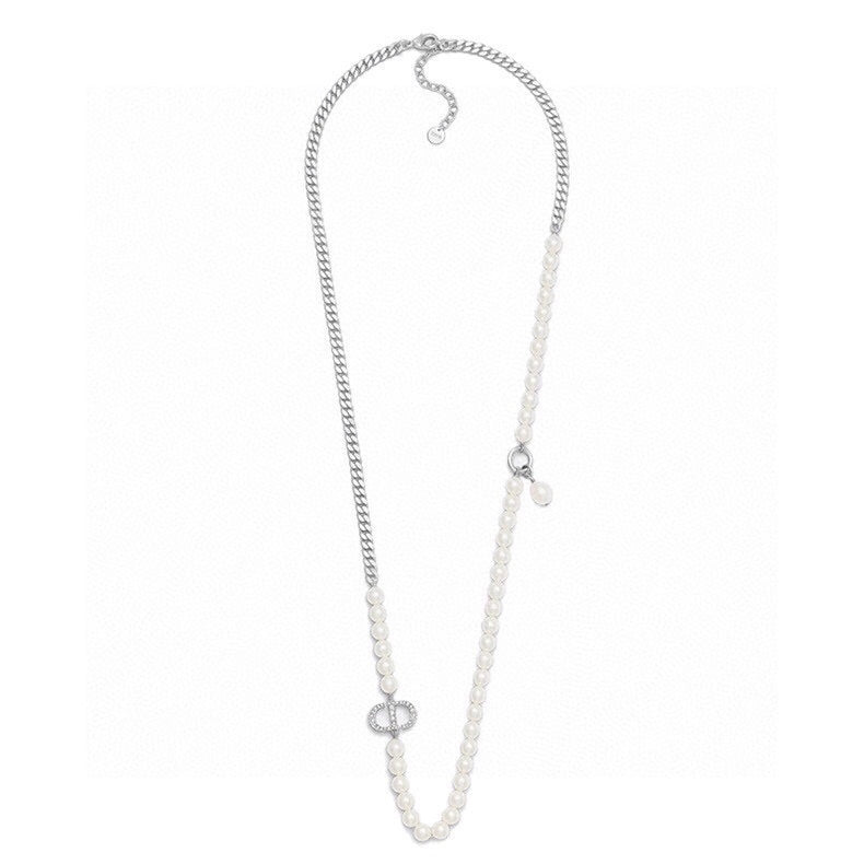18K Dior Celine Gourmette Pearls Necklace