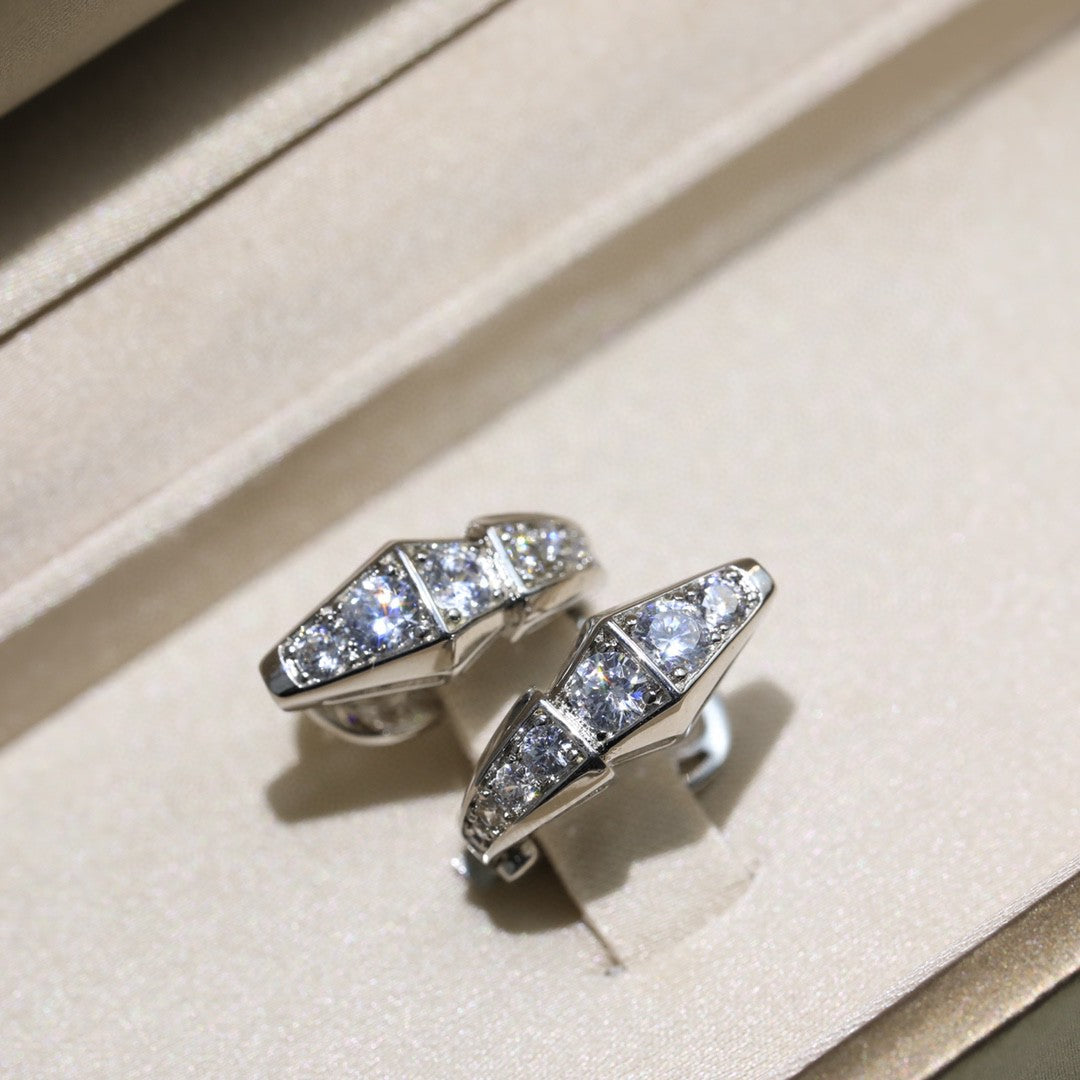 18K BVLGARI Serpenti Diamond Earrings