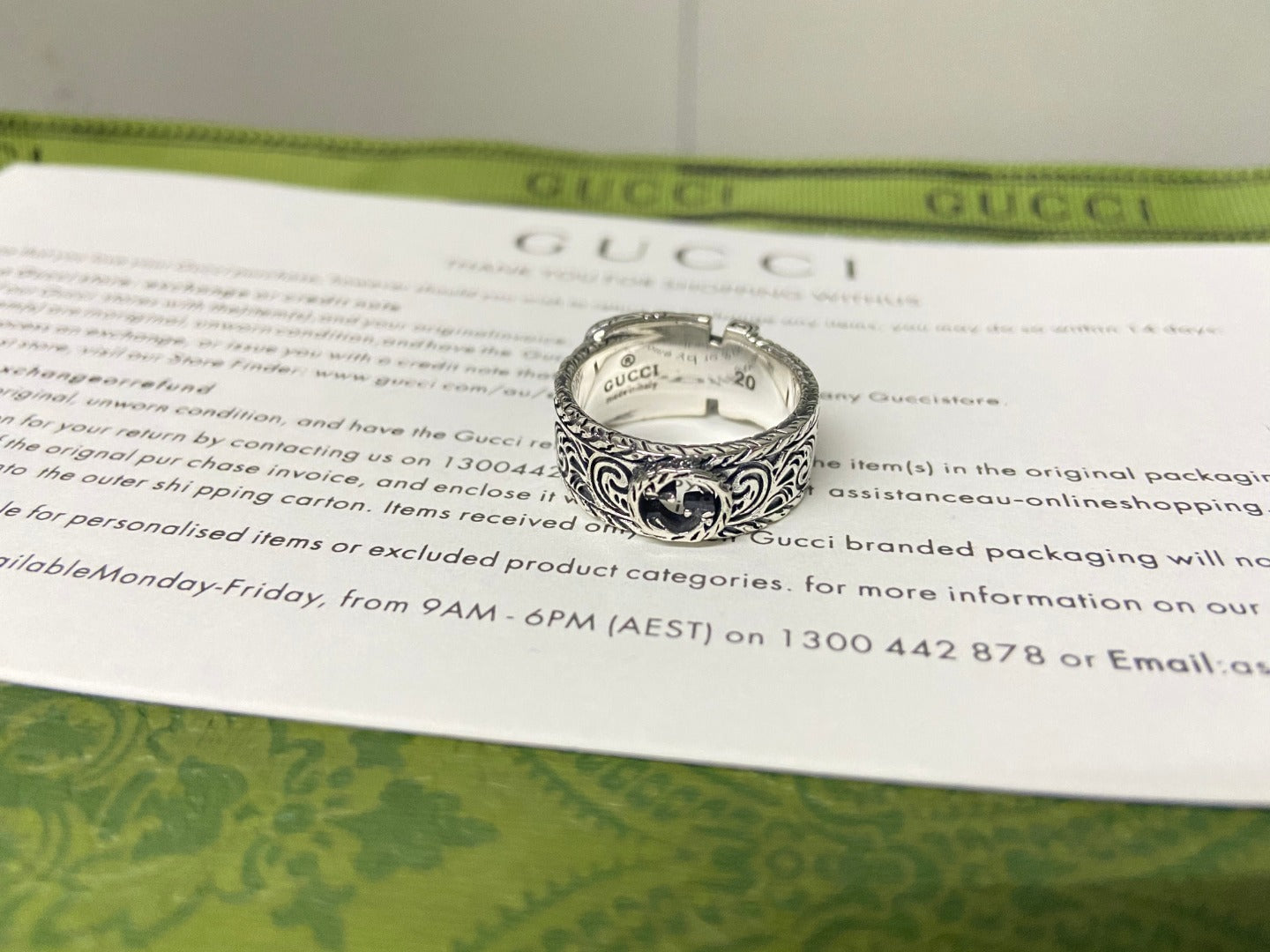 Double Gucci Garden Gatto Ring