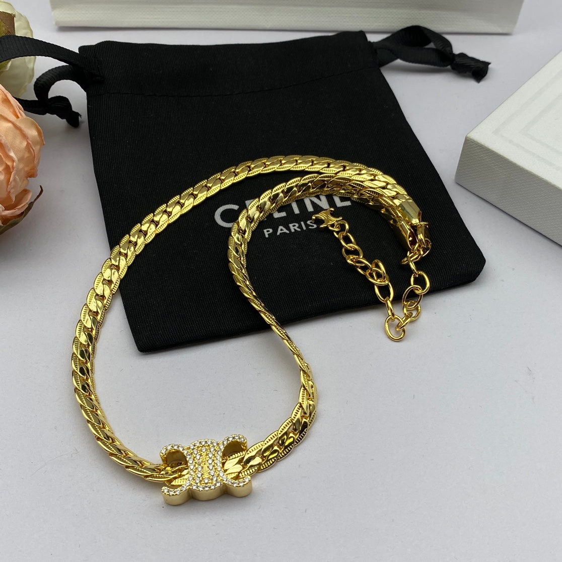 18K Celine Chain Necklace