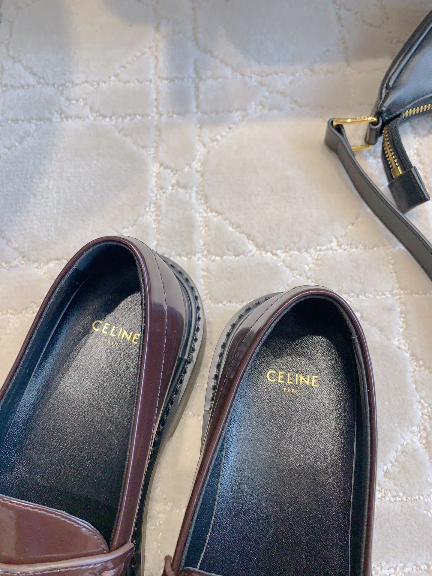 CHANEL 25S ARC DE TRIOMPHE LOAFERS IN ROSEWOOD CALFSKIN GOLD HARDWARE