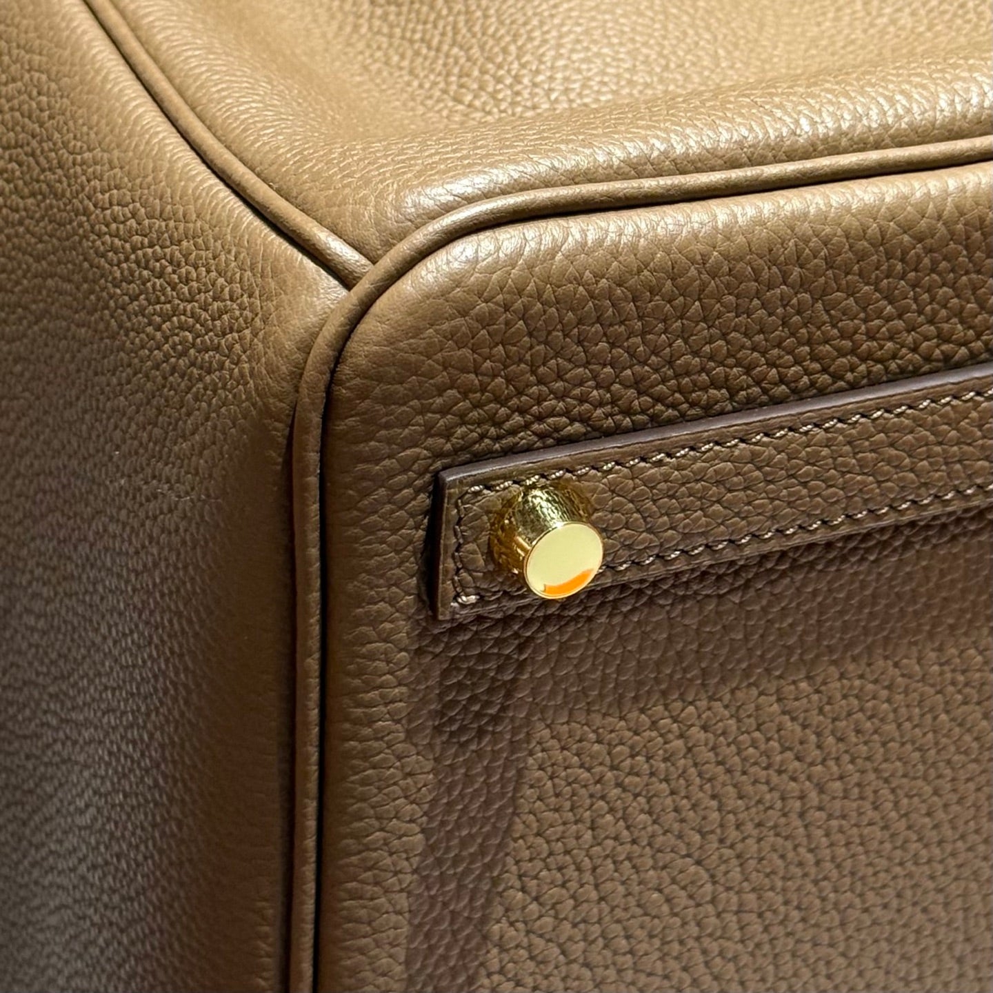 HERMES 25S  BIRKIN 30 IN COFFEE CALFSKIN GOLD HARDWARE