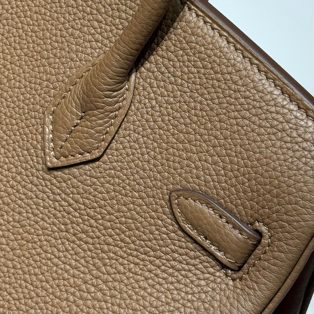 HERMES 25S  BIRKIN 25 IN DARK BROWN CALFSKIN GOLD HARDWARE