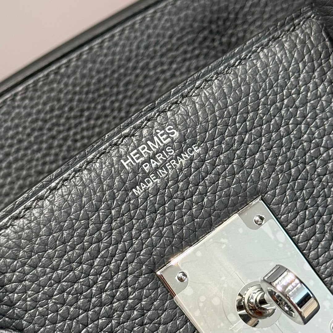HERMES BIRKIN 30CM Graphite Gray TOGO SILVER HARDWARE