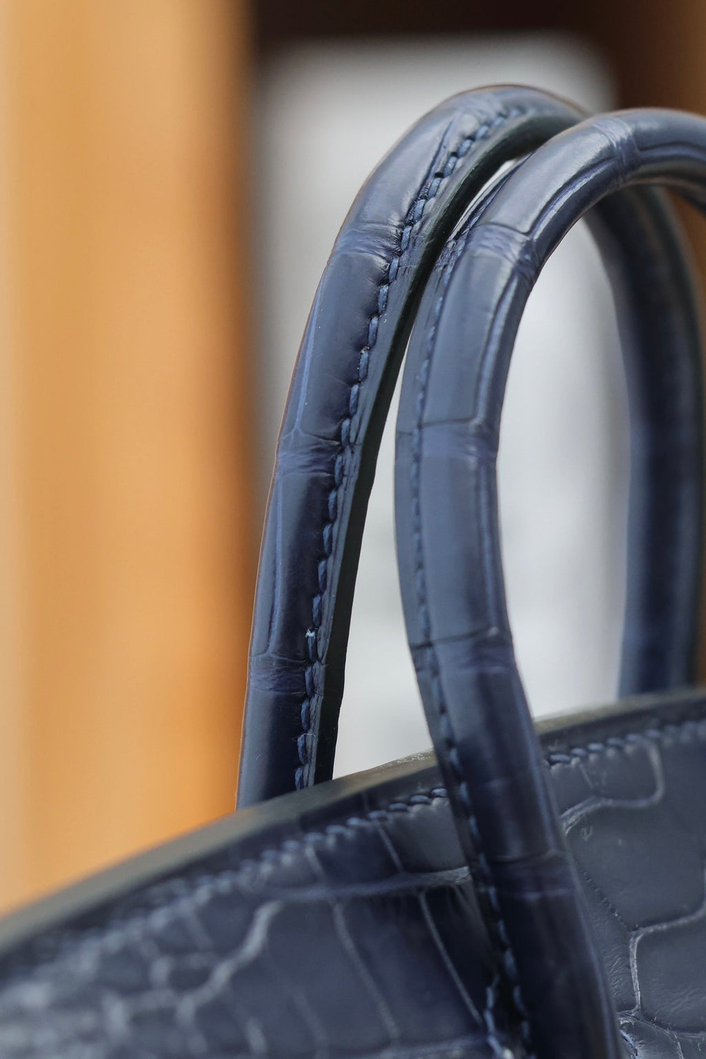 HERMES BIRKIN FAUBOURG TOUCH 20 IN NAVY MIX CLASSIC BLUE CALFSKIN WITH SILVER HARDWARE