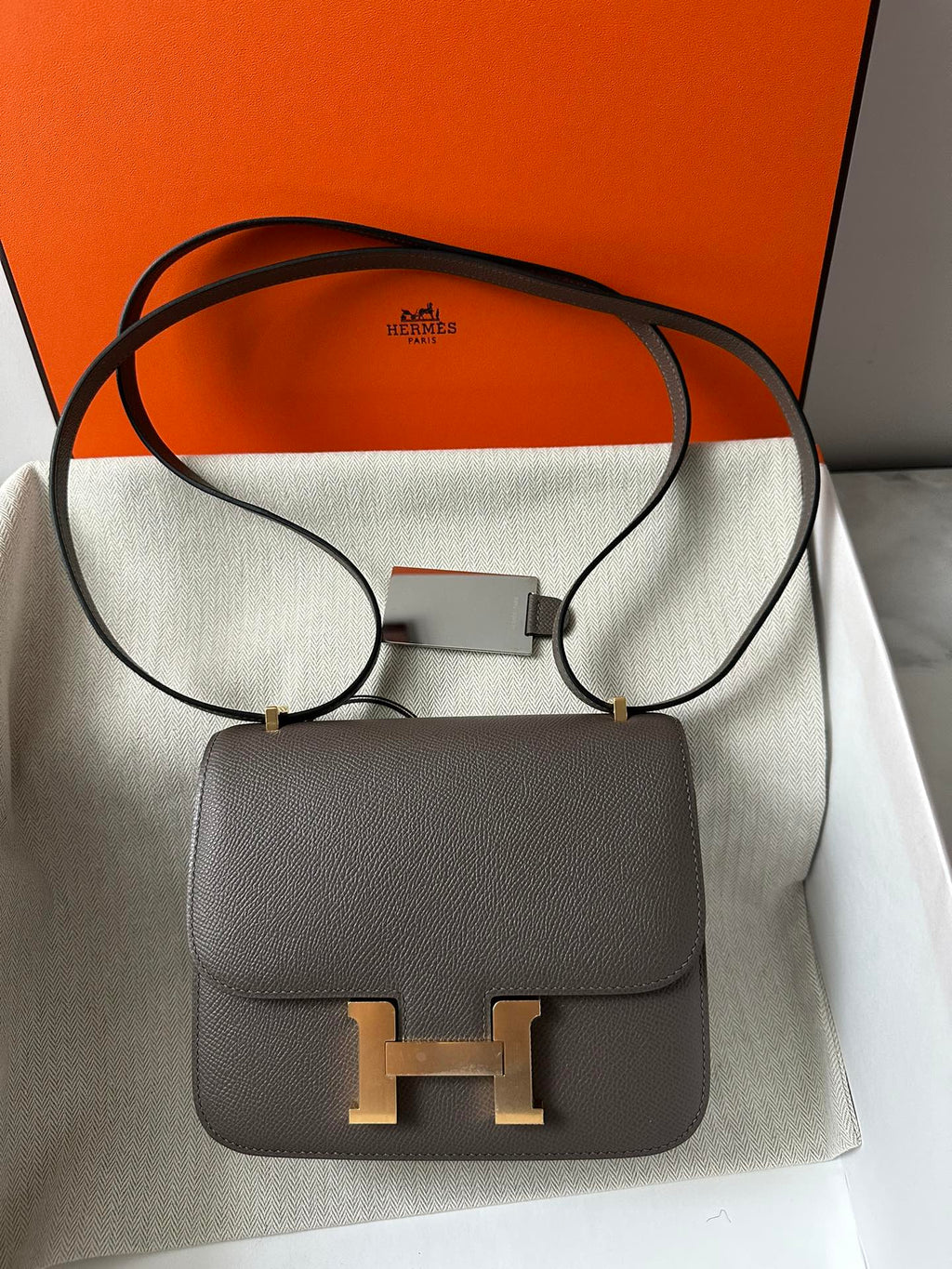 HERMES CONSTANCE 18 ETOUPE EPSOM GOLD HARDWARE