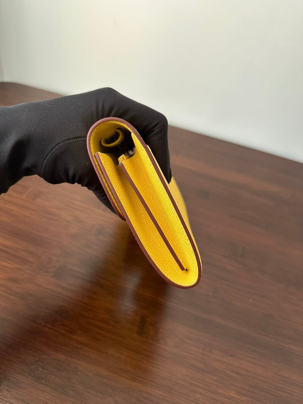 HERMES CONSTANCE TO GO 20.5 YELLOW EPSOM SILVER HARDWARE