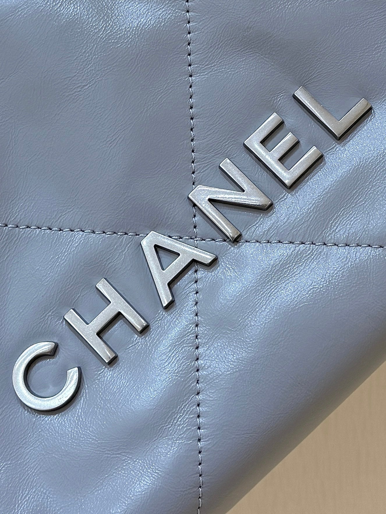 CHANEL 25S  HOBO MINI BAG 20 IN GREY LAMBSKIN
